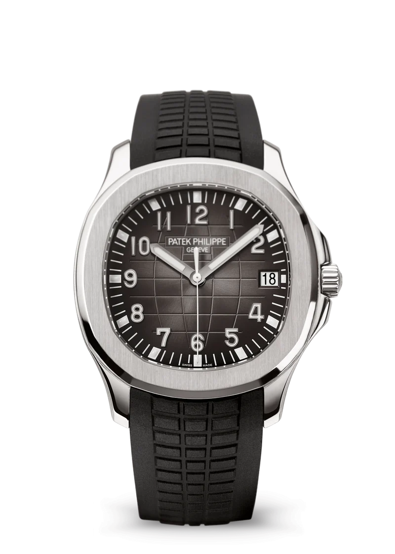 Aquanaut Date Black Strap Stainless Steel
